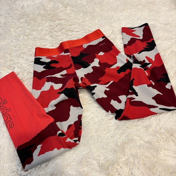 adidas Women's climalite Fast and Confident Printed Tights size medium - Picture 4 of 14